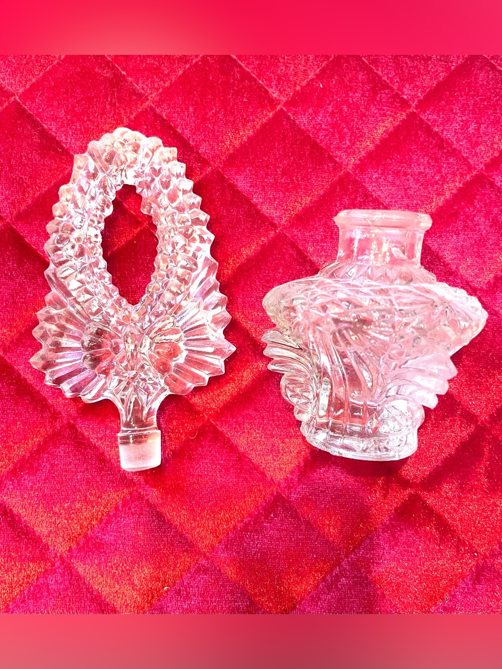 Cut Glass Perfume Bottle